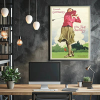 Vintage Golf Travel Poster: Germany Leisure Retro Artwork PosterGoat