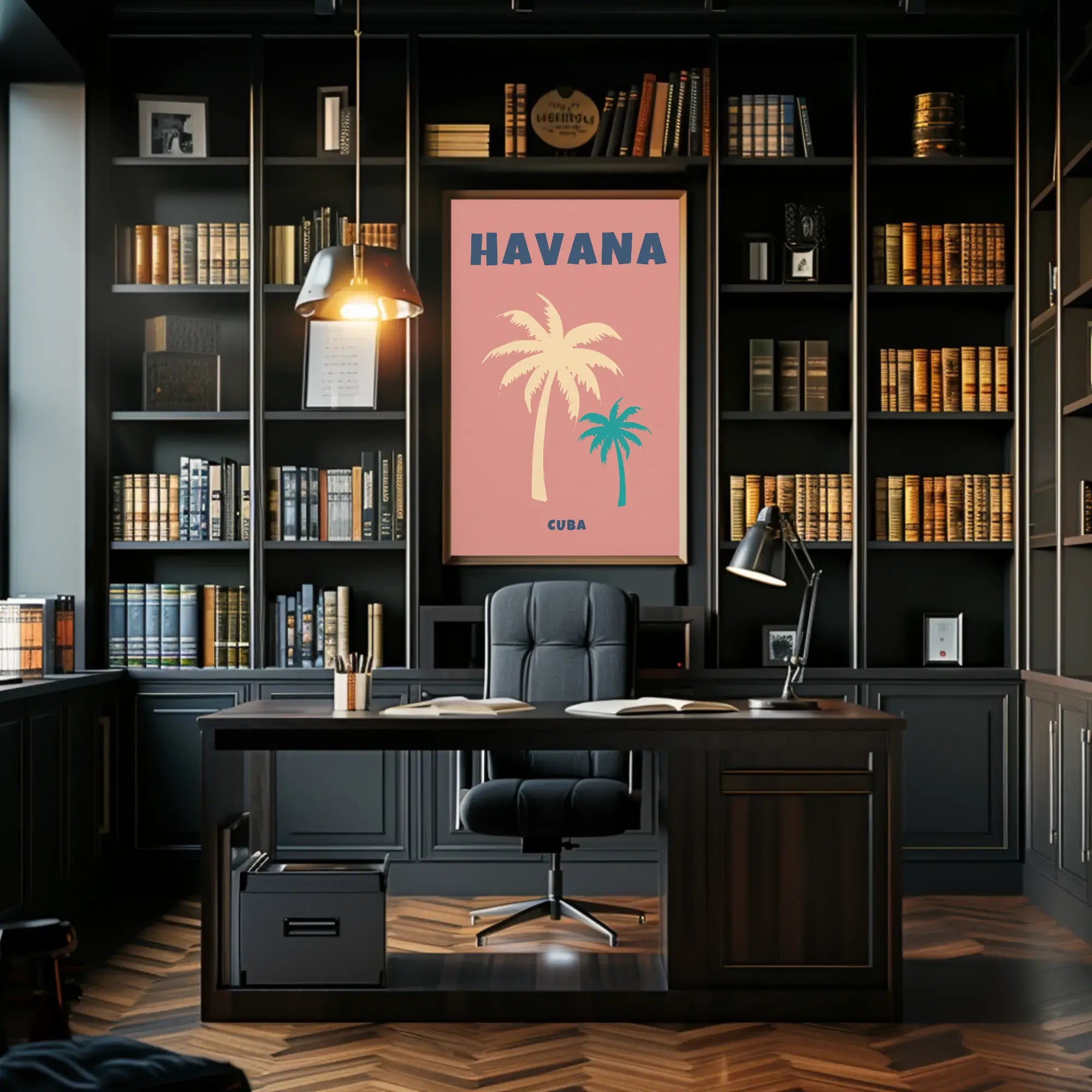 Vintage Havana Cuba Travel Poster PosterGoat