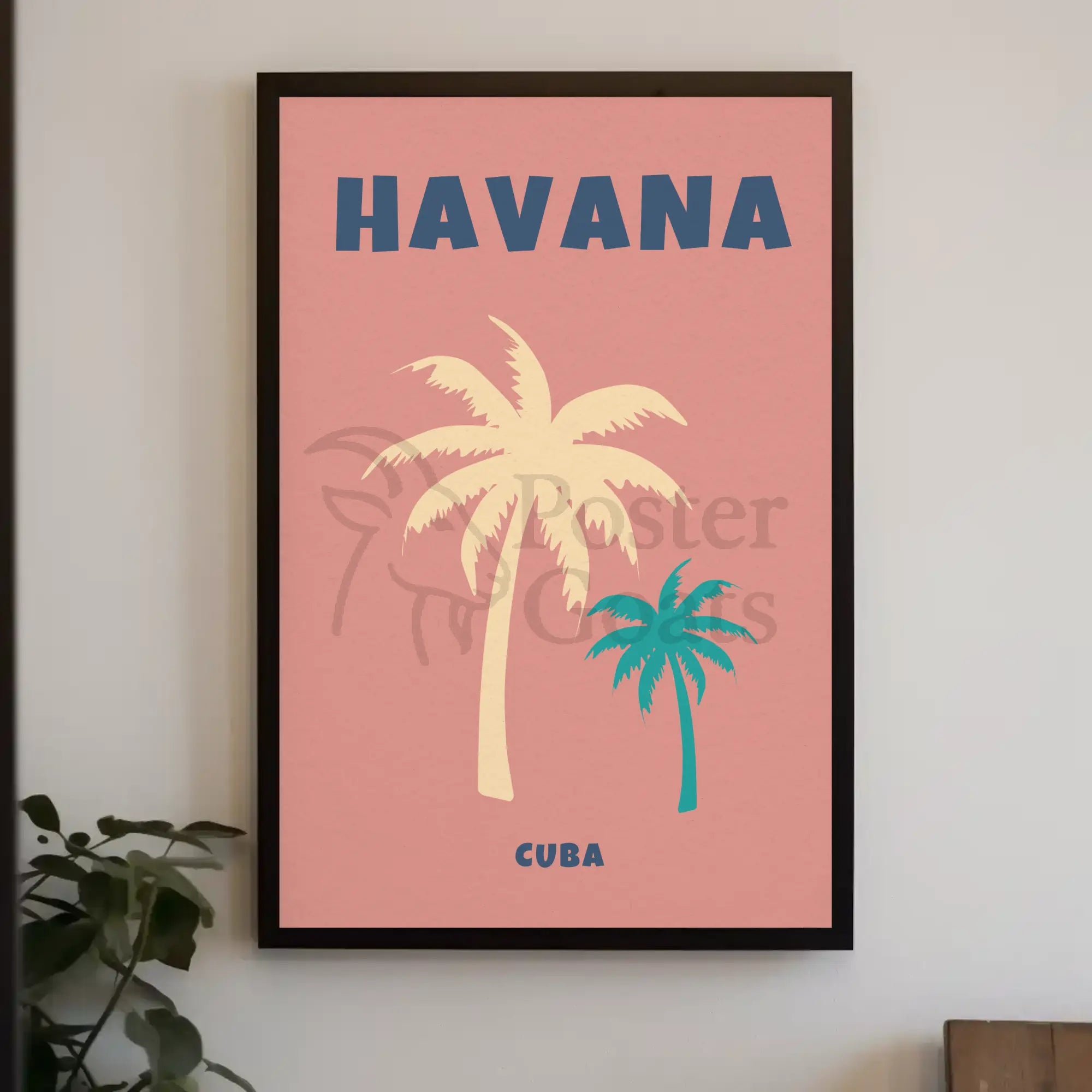 Vintage Havana Cuba Travel Poster PosterGoat