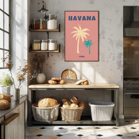 Vintage Havana Cuba Travel Poster PosterGoat