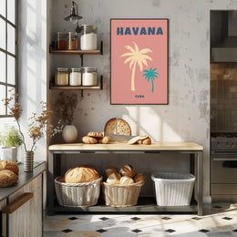 Vintage Havana Cuba Travel Poster PosterGoat
