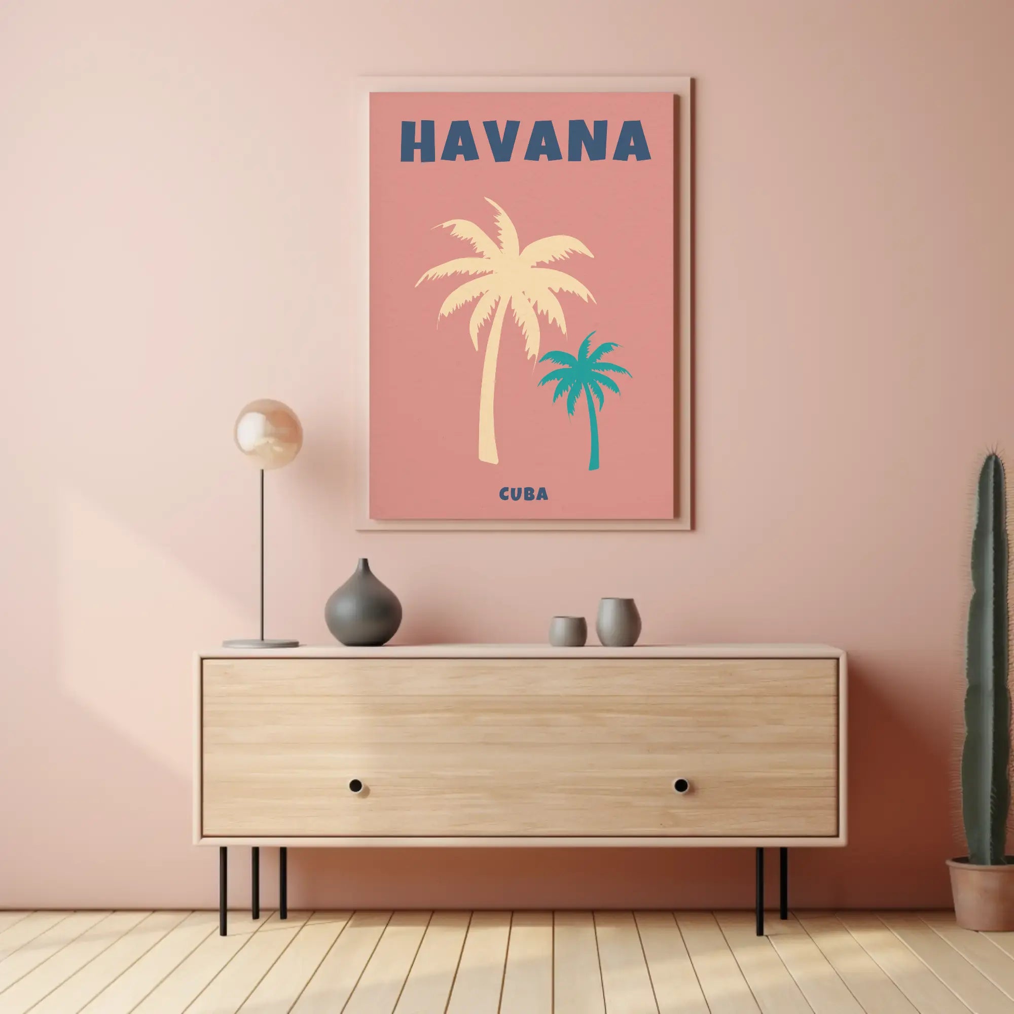 Vintage Havana Cuba Travel Poster PosterGoat