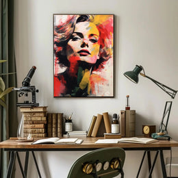 Vintage Hollywood Glamour Woman Abstract Artistic Poster PosterGoat