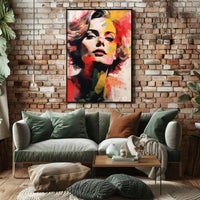 Vintage Hollywood Glamour Woman Abstract Artistic Poster PosterGoat