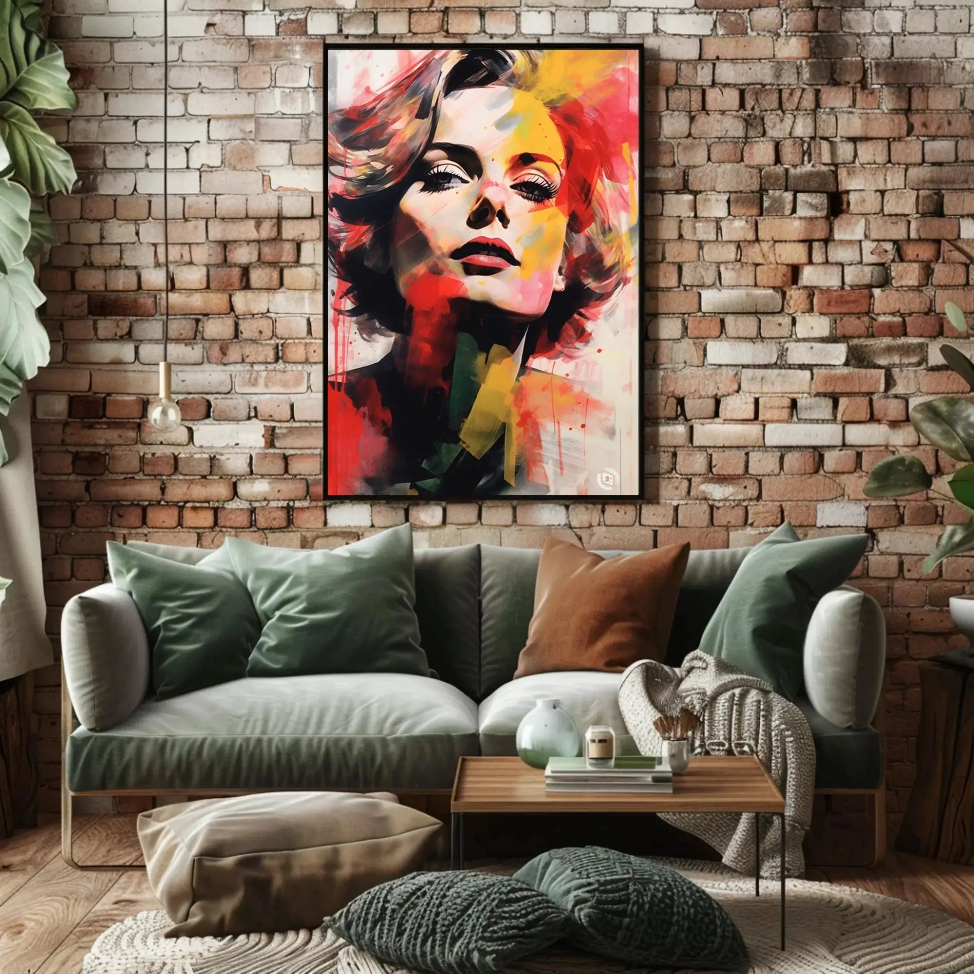 Vintage Hollywood Glamour Woman Abstract Artistic Poster PosterGoat