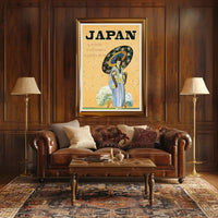 Vintage Japanese Warm Welcome Travel Poster PosterGoat