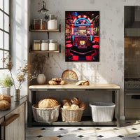 Vintage Jukebox Diner Vibes 1960s Retro Culture Poster PosterGoat