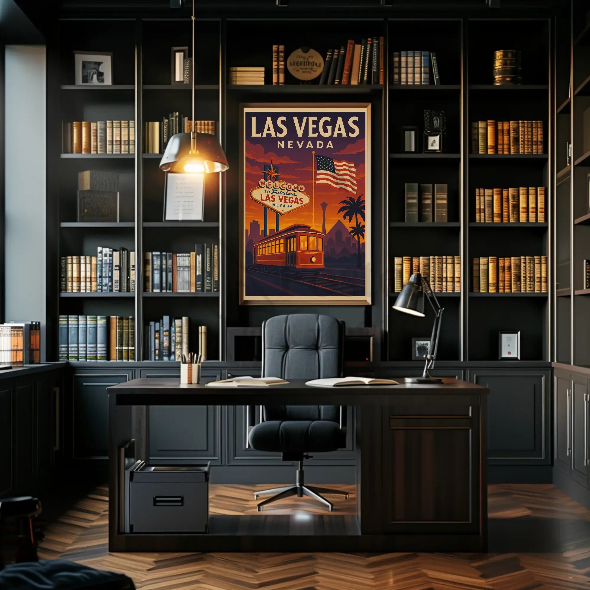 Vintage Las Vegas Glamour Travel Poster PosterGoat