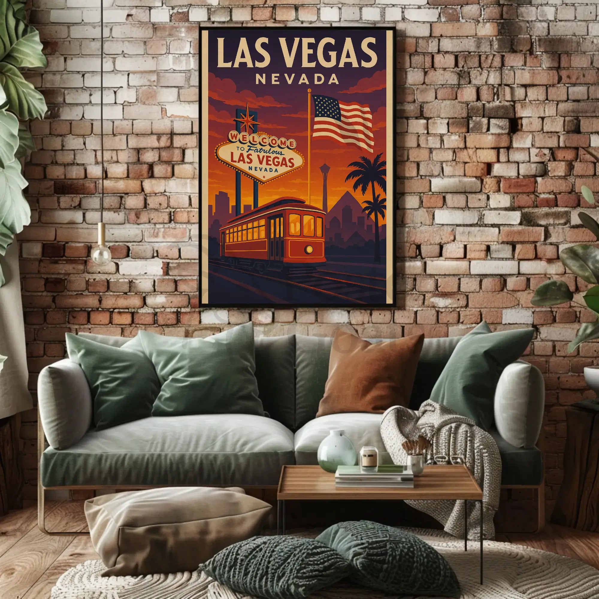 Vintage Las Vegas Glamour Travel Poster PosterGoat