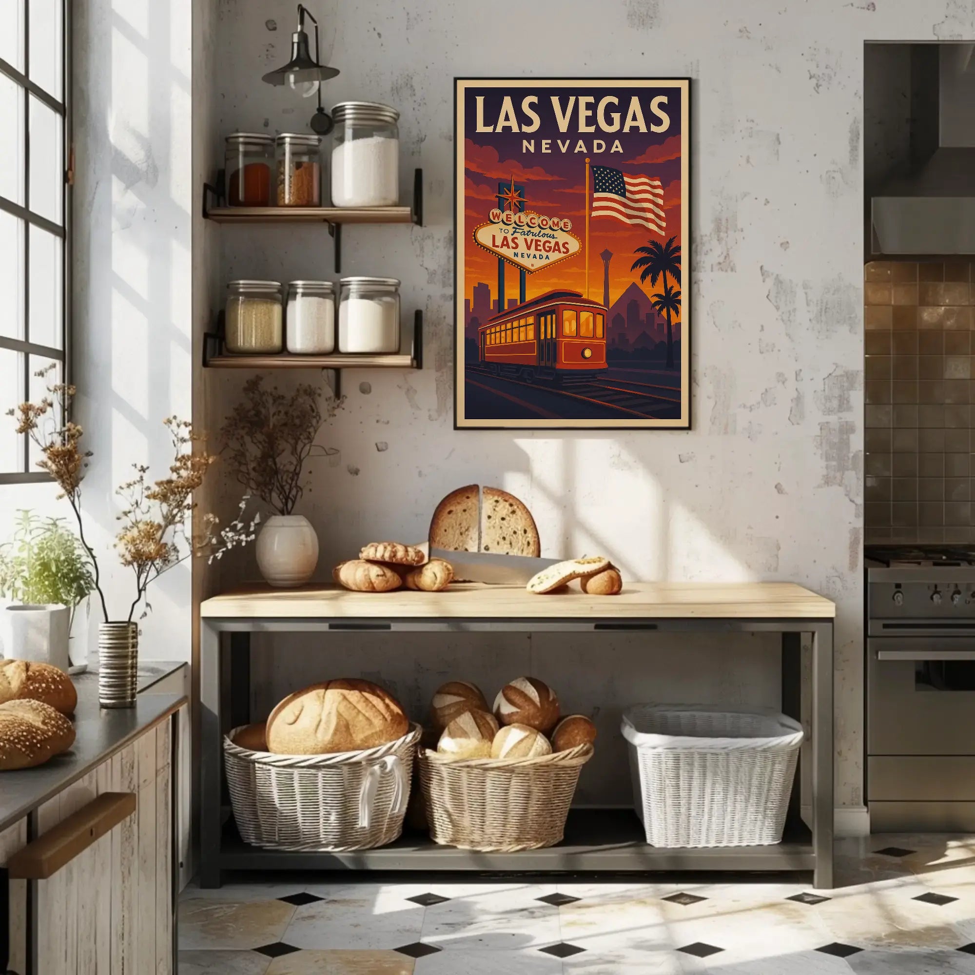 Vintage Las Vegas Glamour Travel Poster PosterGoat