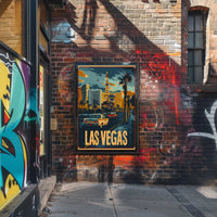 Vintage Las Vegas Strip Glamour Travel Poster PosterGoat