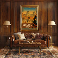 Vintage Madrid Poster Celebrating Spanish Culture and History PosterGoat
