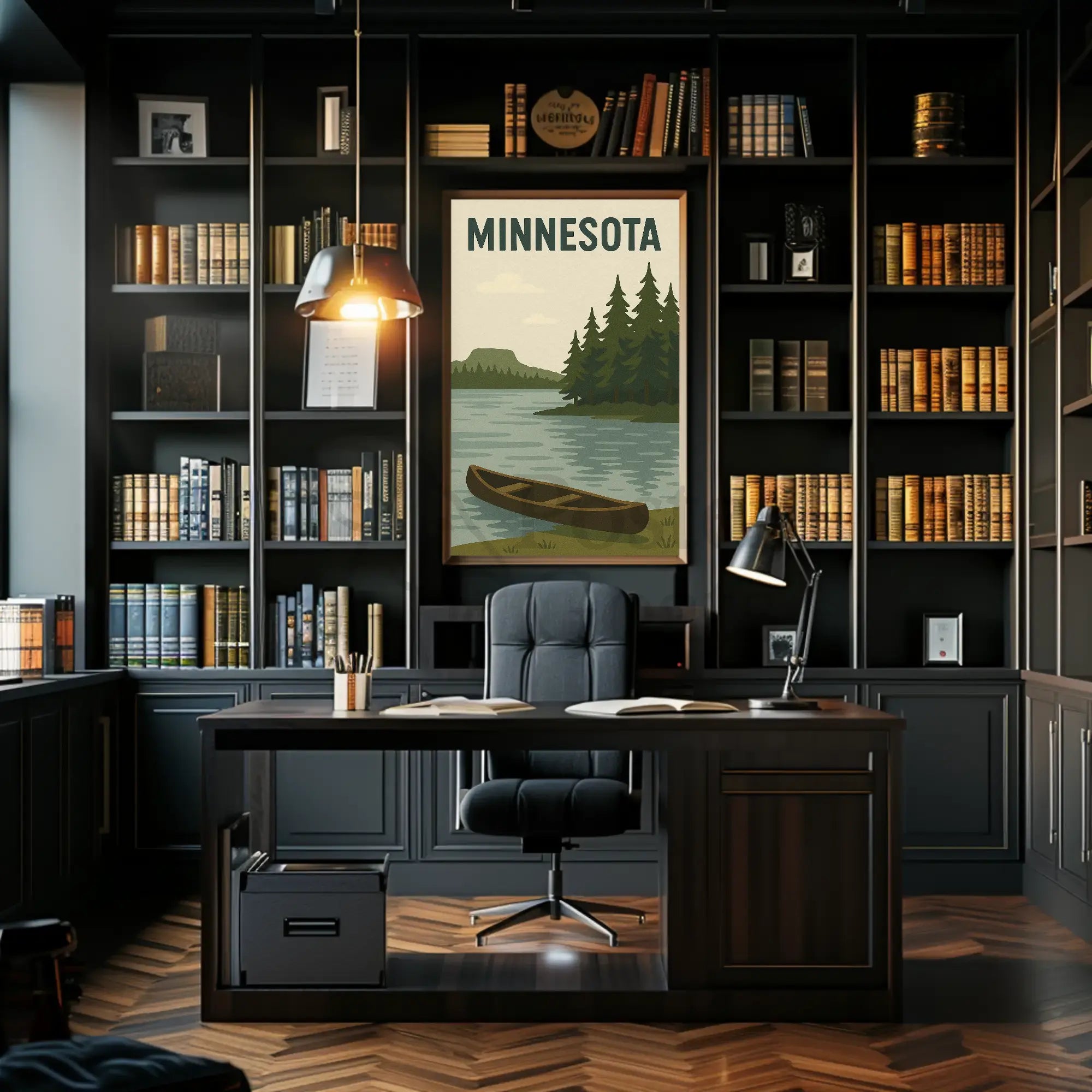 Vintage Minnesota Scenic Travel Poster PosterGoat