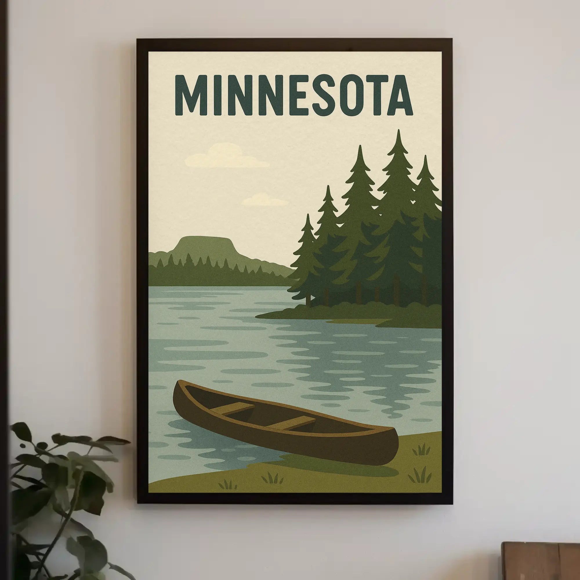 Vintage Minnesota Scenic Travel Poster PosterGoat