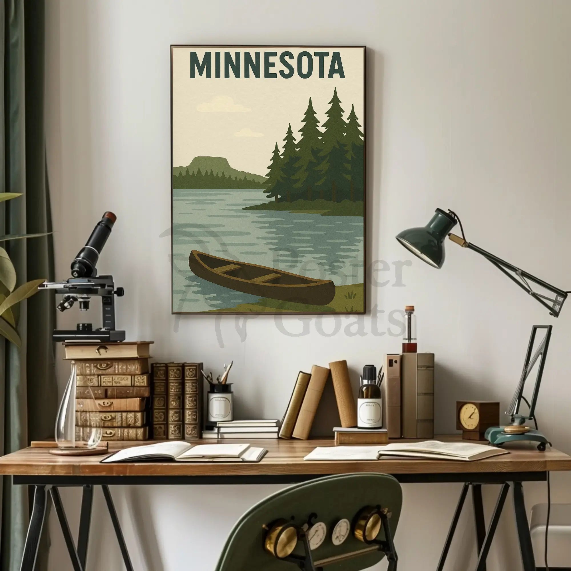 Vintage Minnesota Scenic Travel Poster PosterGoat
