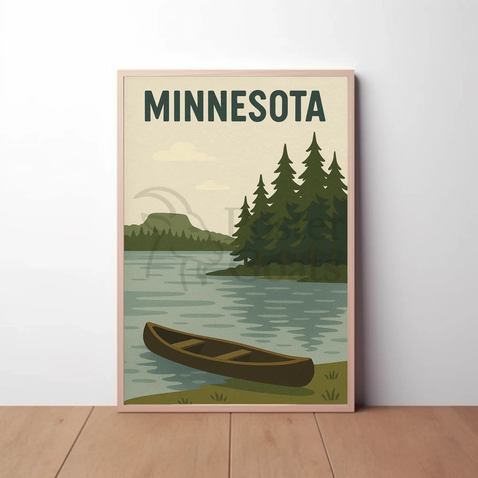 Vintage Minnesota Scenic Travel Poster PosterGoat