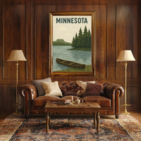 Vintage Minnesota Scenic Travel Poster PosterGoat