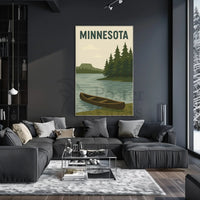 Vintage Minnesota Scenic Travel Poster PosterGoat