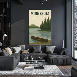 Vintage Minnesota Scenic Travel Poster PosterGoat