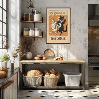 Vintage Musical Cats and Rabbits Animal Poster PosterGoat