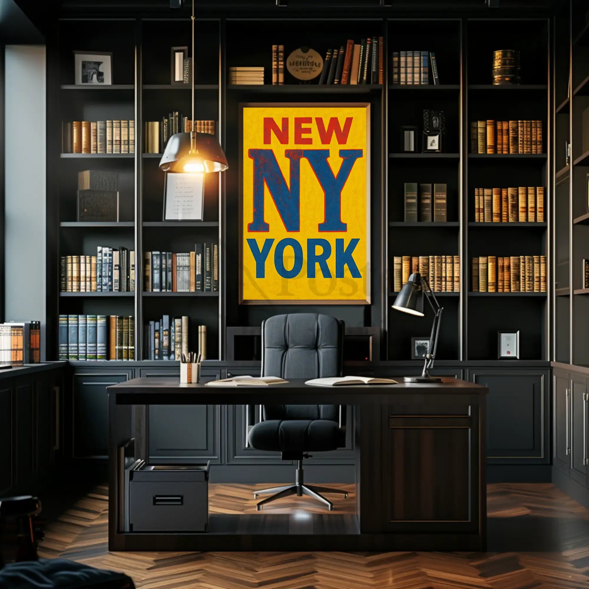 Vintage New York City Travel Poster PosterGoat
