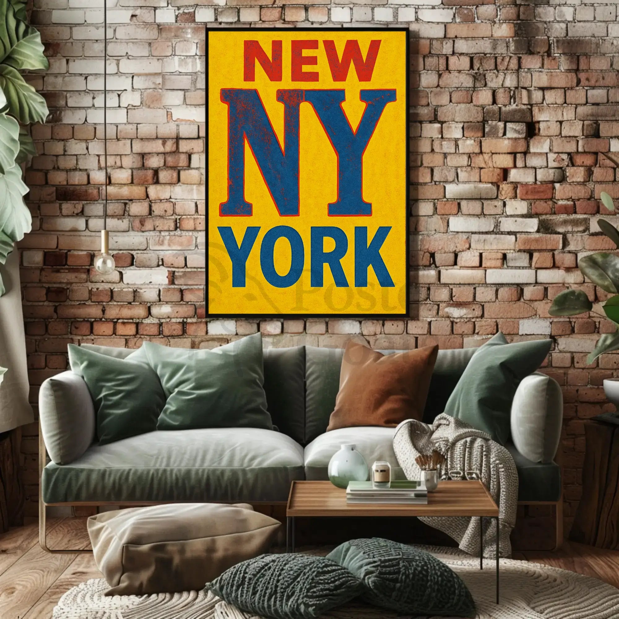 Vintage New York City Travel Poster PosterGoat