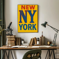 Vintage New York City Travel Poster PosterGoat