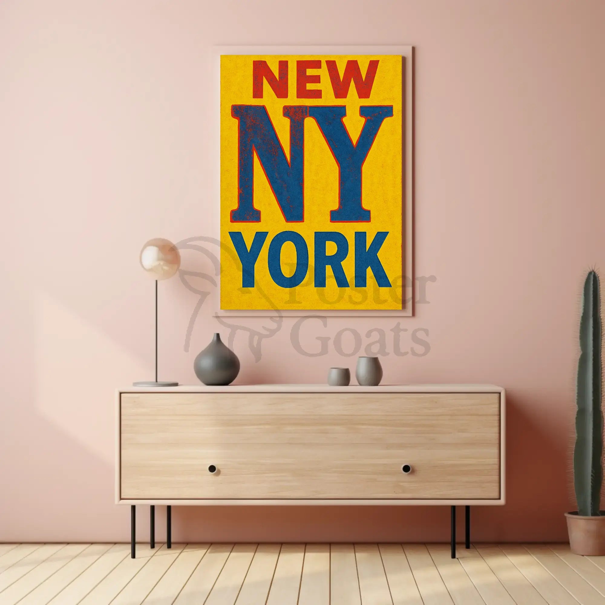Vintage New York City Travel Poster PosterGoat