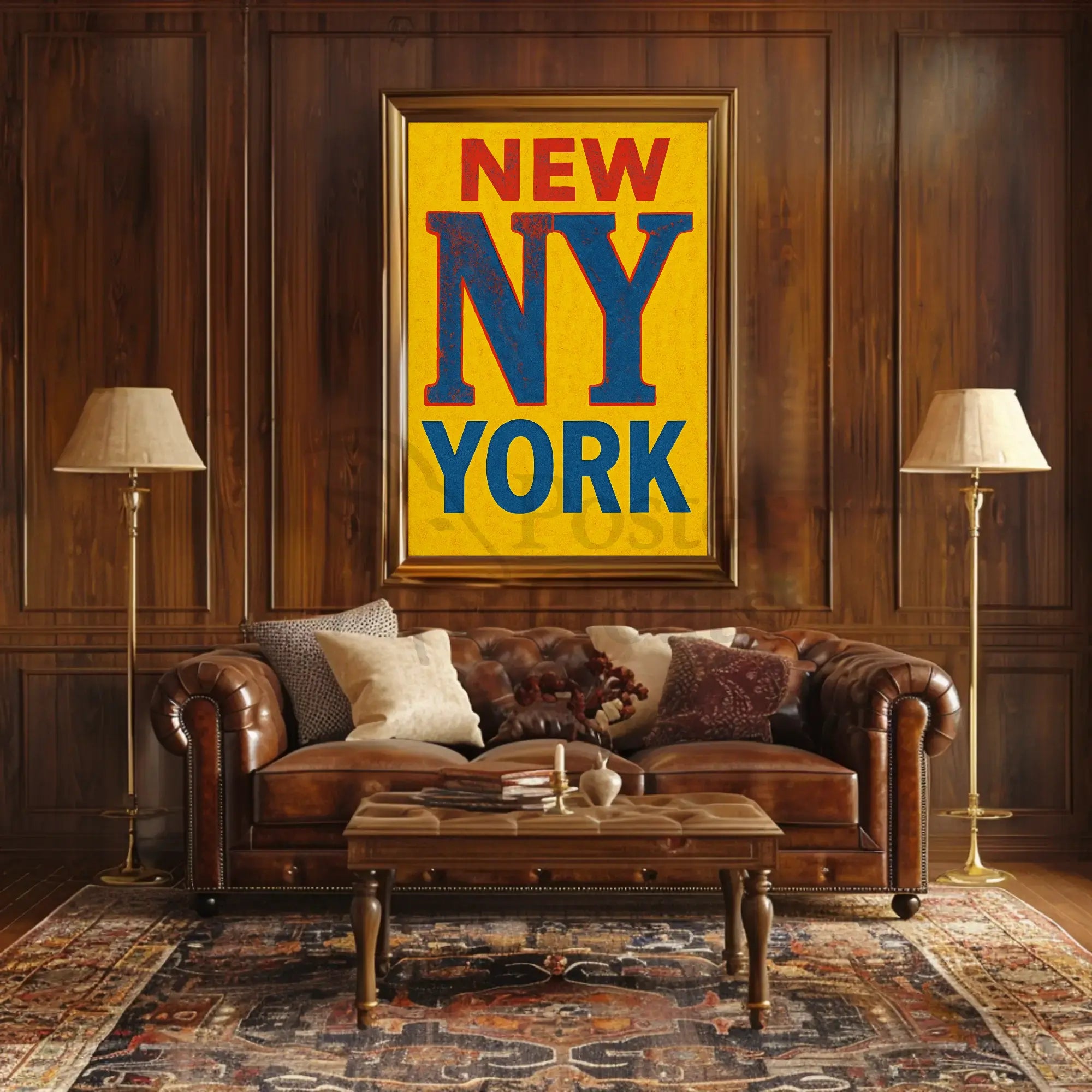 Vintage New York City Travel Poster PosterGoat