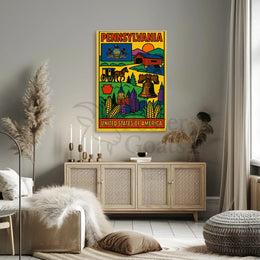 Vintage Pennsylvania Travel Poster PosterGoat