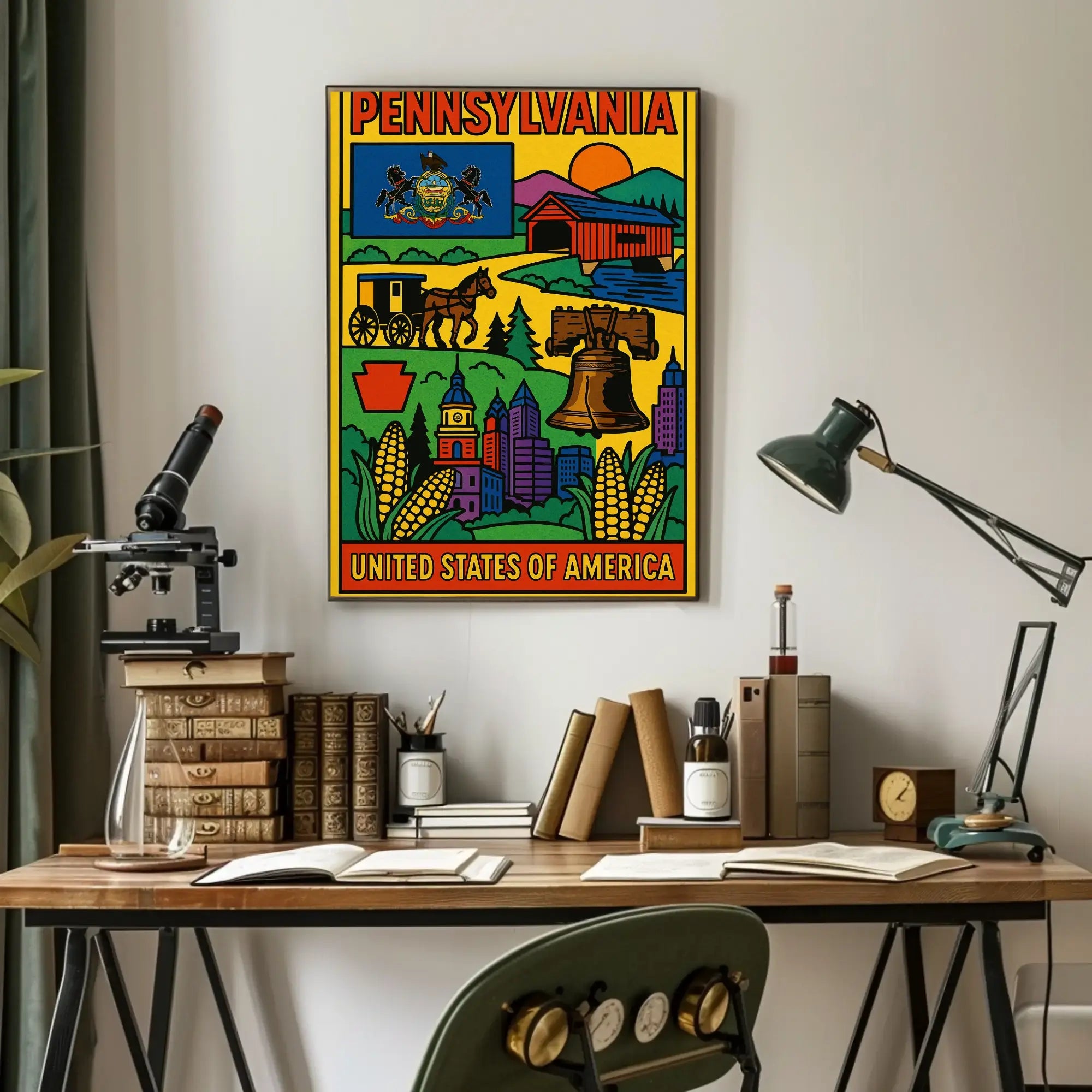 Vintage Pennsylvania Travel Poster PosterGoat