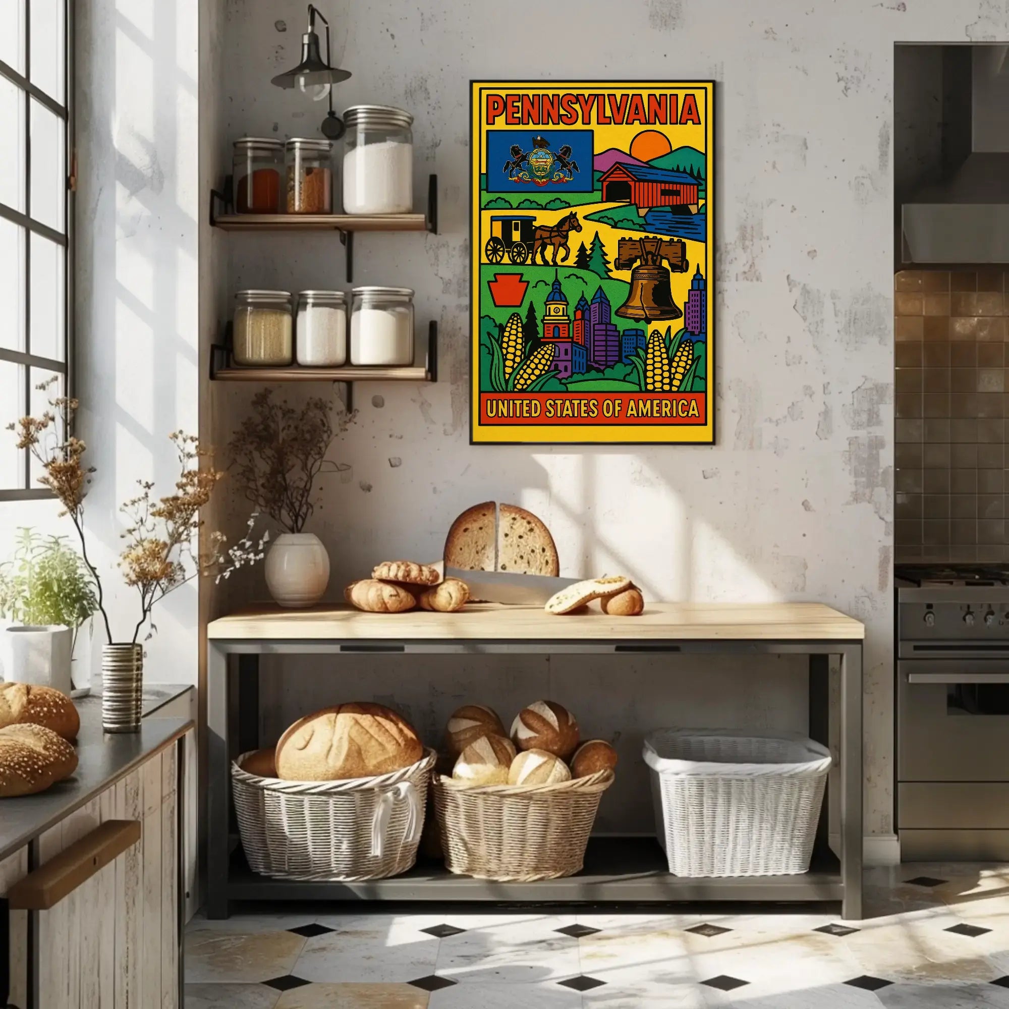 Vintage Pennsylvania Travel Poster PosterGoat