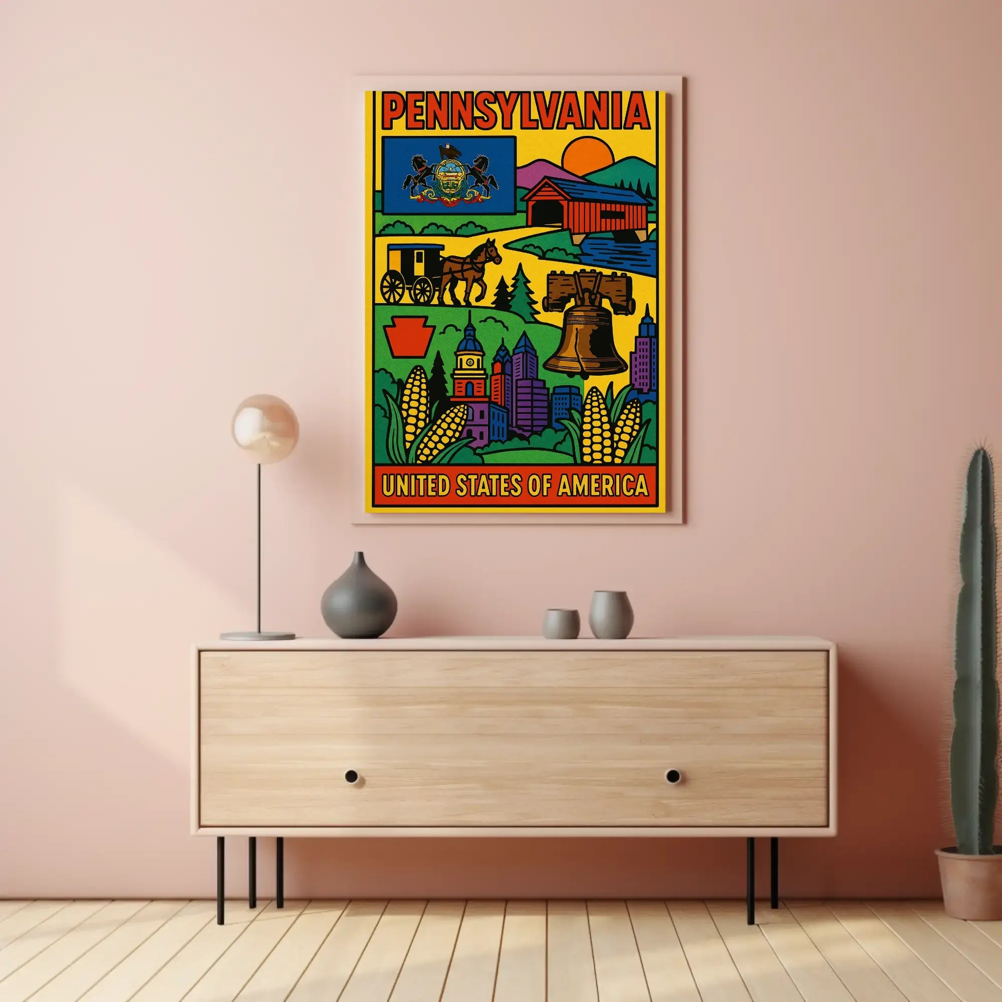 Vintage Pennsylvania Travel Poster PosterGoat