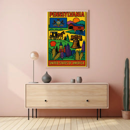 Vintage Pennsylvania Travel Poster PosterGoat