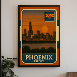 Vintage Philadelphia Skyline Art: Cultural Heritage Poster PosterGoat