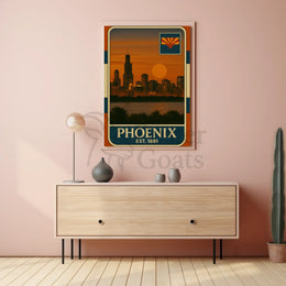 Vintage Philadelphia Skyline Art: Cultural Heritage Poster PosterGoat