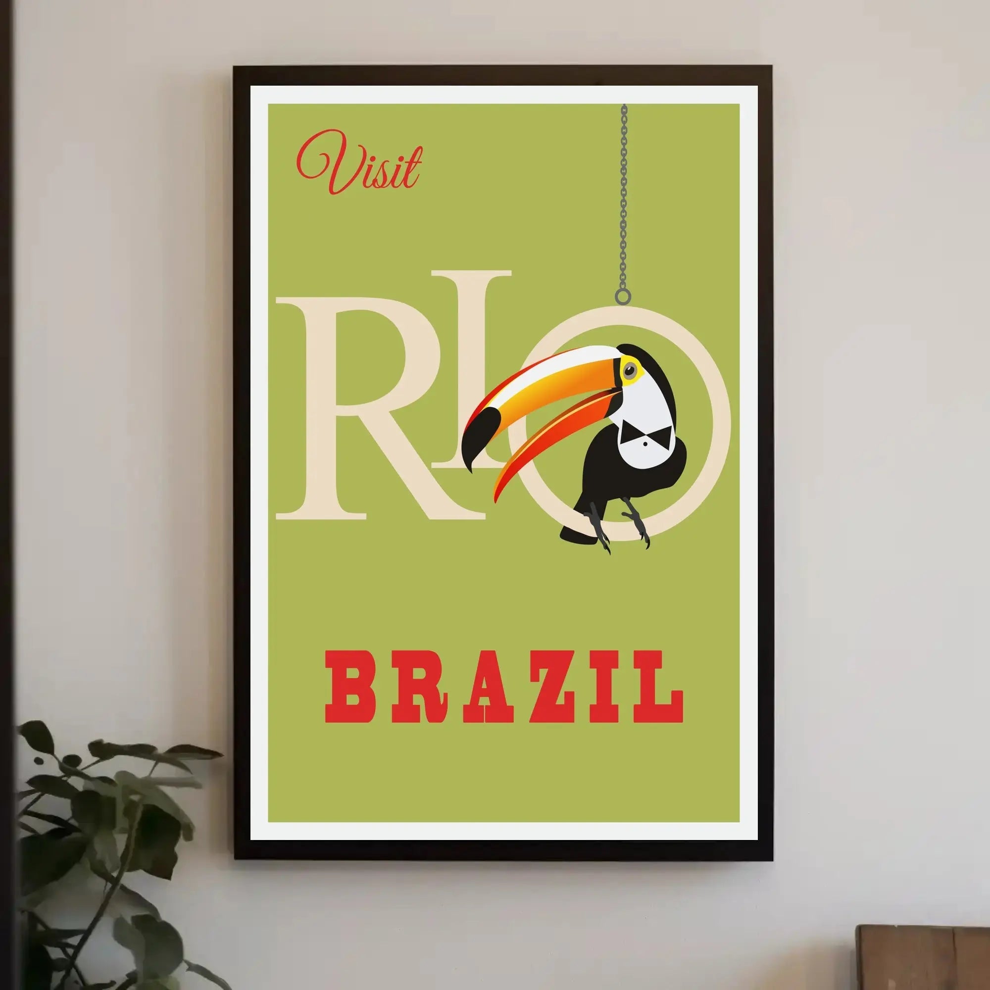 Vintage Rio de Janeiro Travel Poster PosterGoat