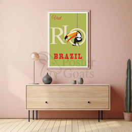 Vintage Rio de Janeiro Travel Poster PosterGoat