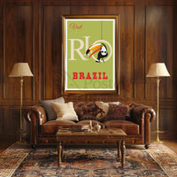 Vintage Rio de Janeiro Travel Poster PosterGoat