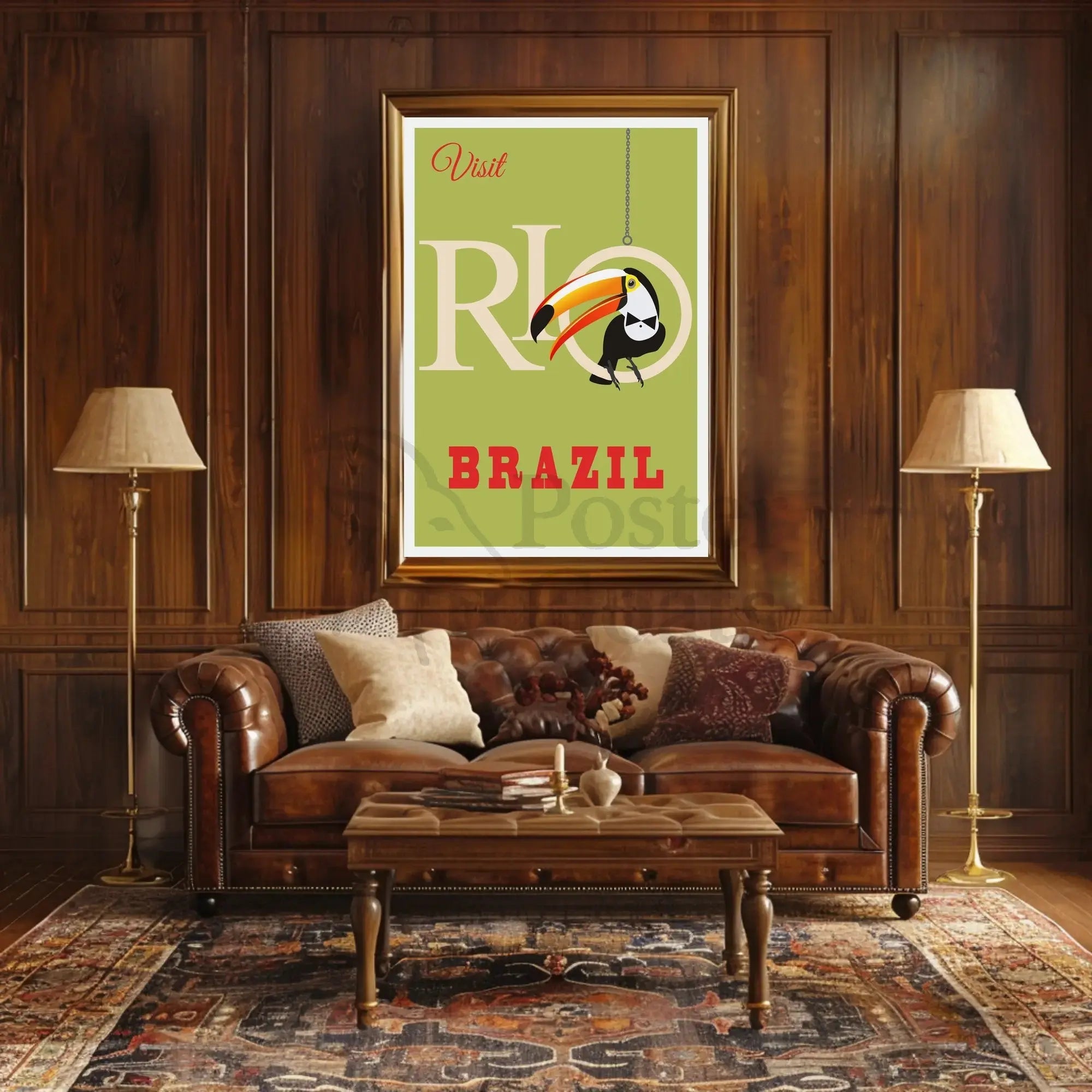Vintage Rio de Janeiro Travel Poster PosterGoat