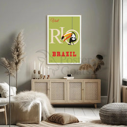 Vintage Rio de Janeiro Travel Poster PosterGoat