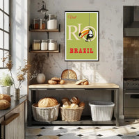 Vintage Rio de Janeiro Travel Poster PosterGoat