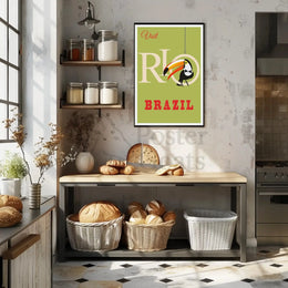 Vintage Rio de Janeiro Travel Poster PosterGoat