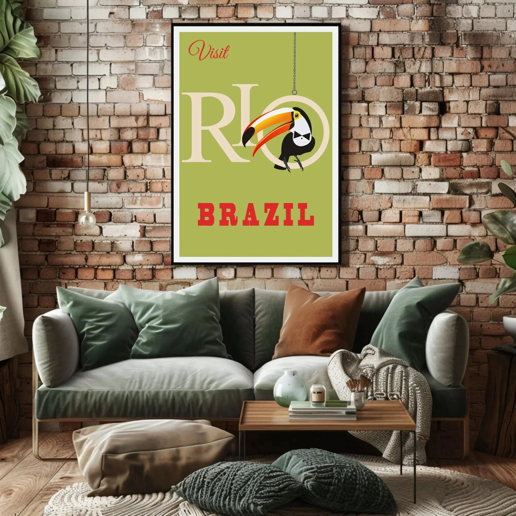 Vintage Rio de Janeiro Travel Poster PosterGoat
