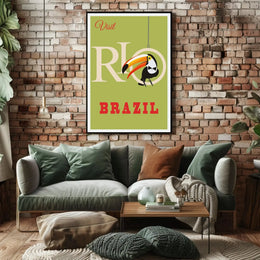Vintage Rio de Janeiro Travel Poster PosterGoat