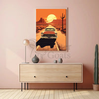 Vintage Road Trip Americana, Travel Poster PosterGoat