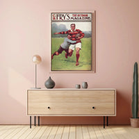 Vintage Rugby Action Scene Sports Poster PosterGoat