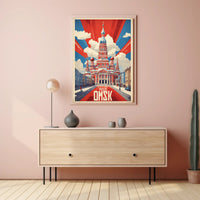Vintage Russian Architecture Propaganda Poster PosterGoat