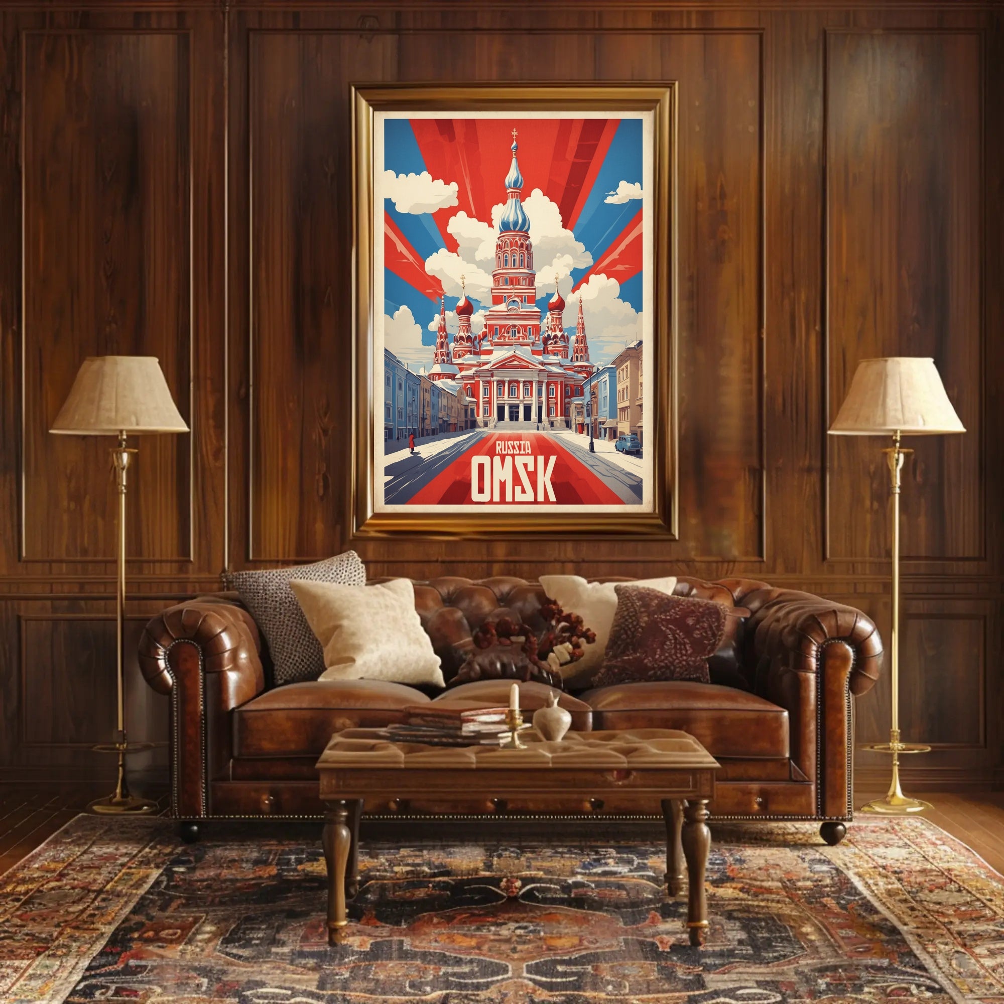 Vintage Russian Architecture Propaganda Poster PosterGoat