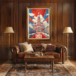 Vintage Russian Architecture Propaganda Poster PosterGoat